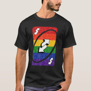 Gay Pride Uno Card T-Shirt