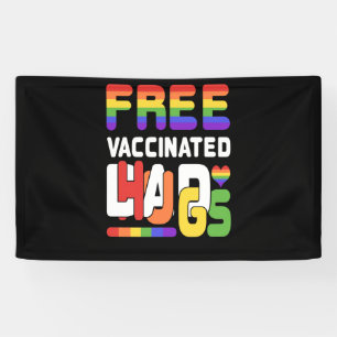Gay Pride Vaccinated LGBT Lesbian LGBTQ Proud Dad Banner