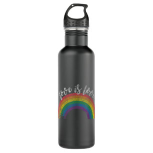Gay Pride Vintage Rainbow LGBT Love Is Love 710 Ml Water Bottle
