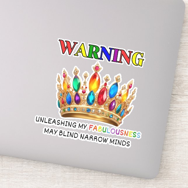 Gay Pride Warning (Detail)