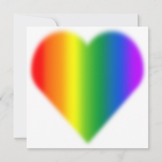 Gay Pride Wedding Invitations Same-Sex Love Cards (Front)