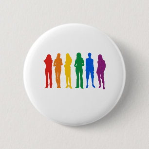 Gay Pride Women's T-shirt 2 Inch Round Button