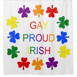 Gay Proud Irish LGBT Rainbow Shamrocks