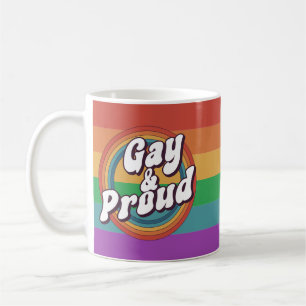 Gay & Proud Pride LGBTQ+ Coffee Mug