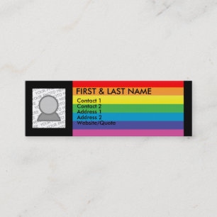 gay rainbow business card