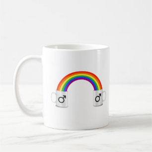 Gay Rainbow Coffee Date Mug