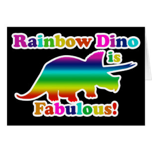 Gay Rainbow Dino is Fabulous