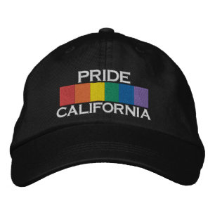 Gay Rainbow Pride Flag Strip Personalized Embroidered Hat