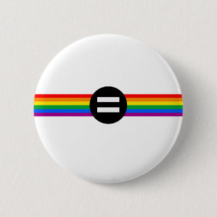 Gay Rights Flag 2 Inch Round Button