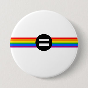 Gay Rights Flag 3 Inch Round Button