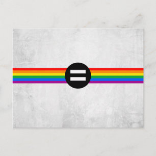 Gay Rights Flag Postcard