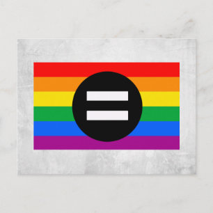 Gay Rights Flag Postcard