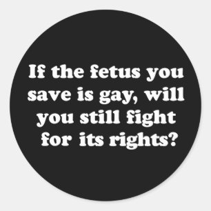 Gay Rights T-shirt Classic Round Sticker