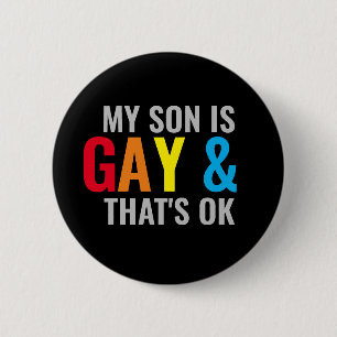 Gay Son 2 Inch Round Button