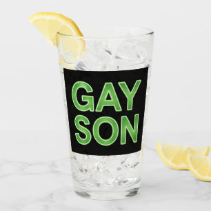 Gay Son Funny LGBTQ Pride Glass