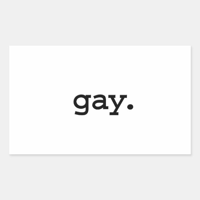 gay. sticker (Front)