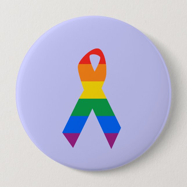 Gay Suicide Awareness 4 Inch Round Button (Front)
