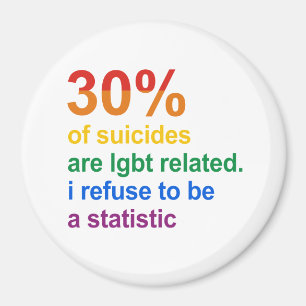 Gay Suicide - I refuse to be a statistic Magnet