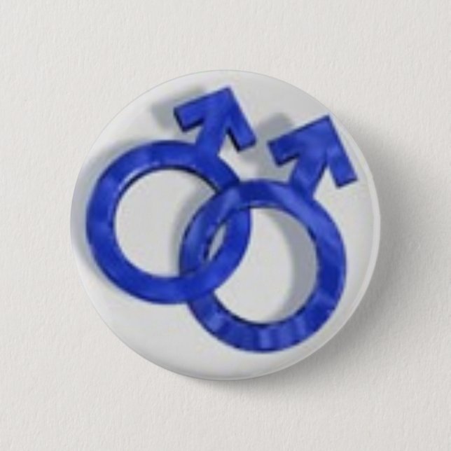gay-symbol 2 inch round button (Front)