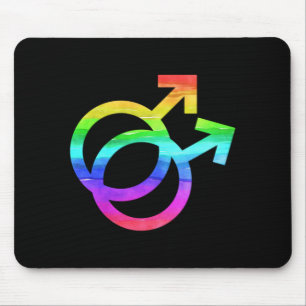 Gay Symbol LGBT Pride Gay Man Gift Mouse Pad
