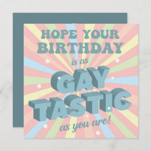 Gay Tastic Birthday Card