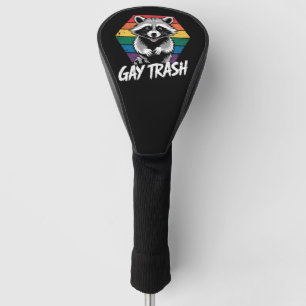 Gay Trash Raccoon LGBTQ Pride Vintage Golf Head Cover