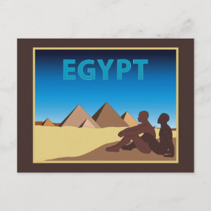 Gay Travel Poster Egypt Postcard
