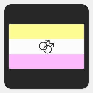 Gay Twink Pride Flag Square Sticker