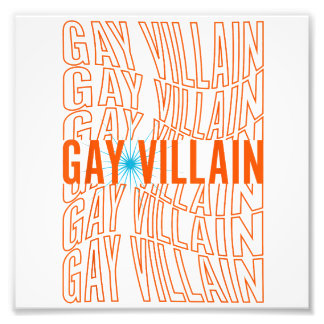 Gay Villain Funny Meme LGBT Gay Pride Lesbian LGBT Photo Print