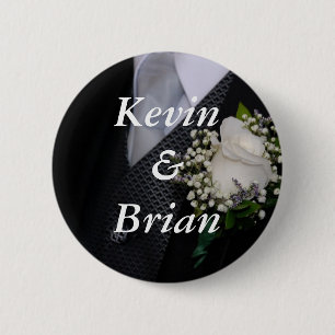 Gay Wedding 2 Inch Round Button