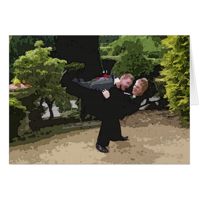 Gay Wedding Card (Front Horizontal)