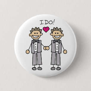 Gay Wedding Favours 2 Inch Round Button