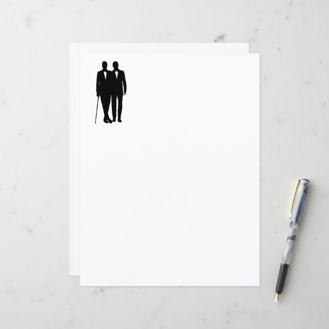 Gay Wedding Grooms (Front/Back In Situ)