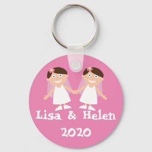 Gay Wedding Keychain