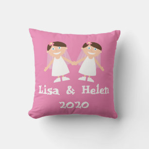 Gay Wedding Throw Pillow