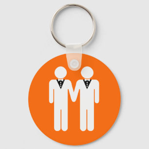 GAY WEDDING TOPPER KEYCHAIN