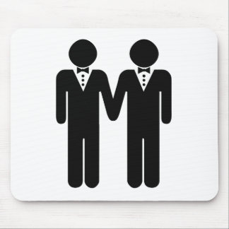 GAY WEDDING TOPPER MEN -.png Mouse Pad