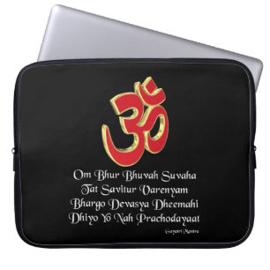 Gayatri mantra laptop sleeve
