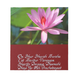 Gayatri mantra notepad