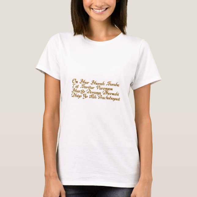 Gayatri mantra T-Shirt (Front)