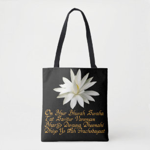Gayatri mantra tote bag