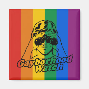 GAYBORHOOD WATCH MAGNET