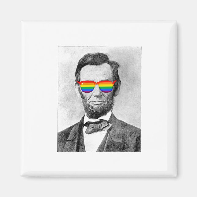 Gaybraham Lincoln Magnet (Front)
