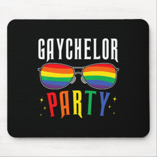 Gaychelor Gay Lesbian Lgbtq Pride Bachelor Party W Mouse Pad