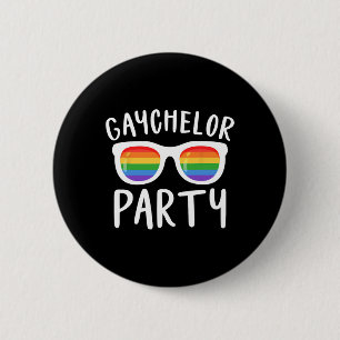 Gaychelor Party Lgbtq Gay Lesbian Pride Bachelor E 2 Inch Round Button