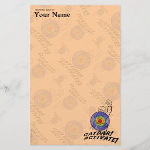 Gaydar! Activate! Rainbow Lesbian Stationery