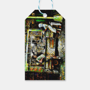 Gaye Elise Beda, elegant, artistic, fisherman, Fis Gift Tags