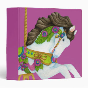 Gayle Carousel Horse Avery Binder