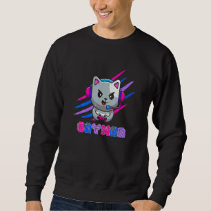 Gaymer Bisexual Geek Pride Lgbq Video Game   Cat Sweatshirt