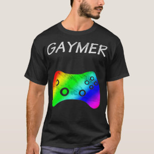 Gaymer for Gay Gamer design LGBTQ Pride  T-Shirt